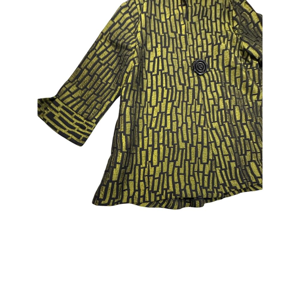 IC by Connie K Jacket Textured Geometric Avant-Garde Funky Artsy Mod Blazer S - Picture 9 of 10